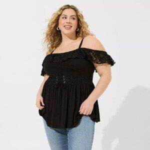 NWT Vintage Slub Corset Waist Babydoll Cami ~ Size 3